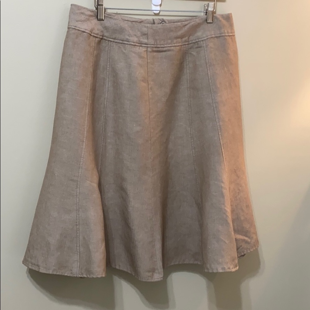 Coldwater Creek Linen Rayon Skirt